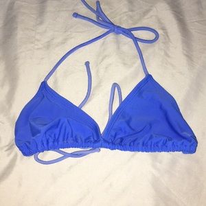 Blue bikini top